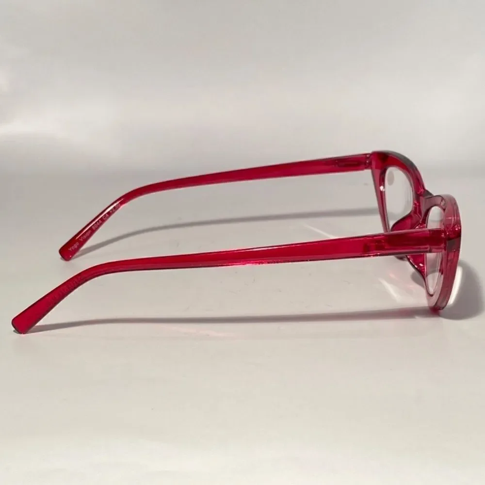 1130 Emma Cateye Reading Glasses 2.50 Red Readers NWT